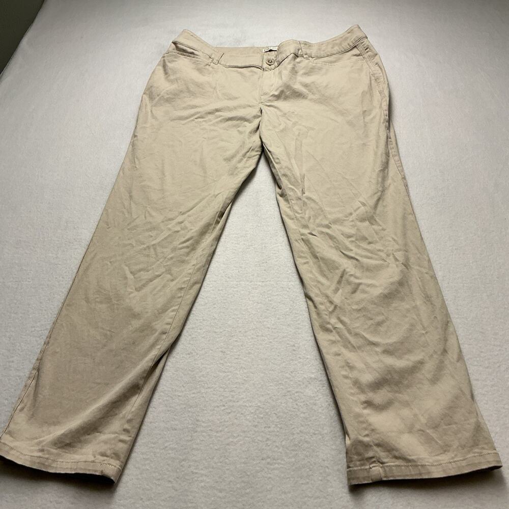 Cato Women's Straight leg Beige Khaki Dress Pants Slacks Sz 14(34x30), 3972